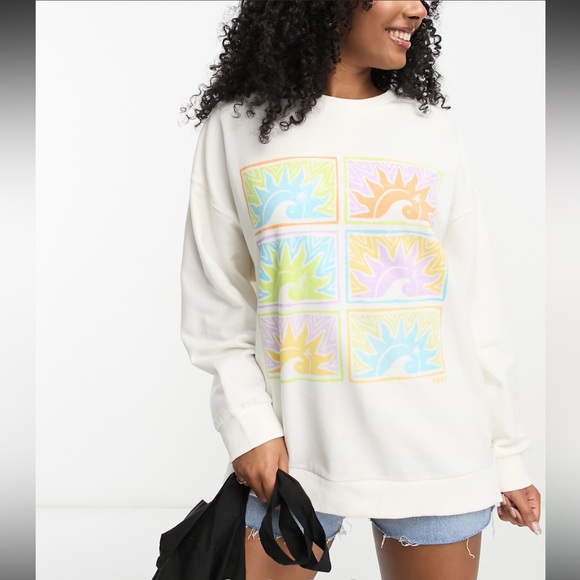 Roxy Morning Hike Oversized Sweatshirt - Picture 1 of 11
